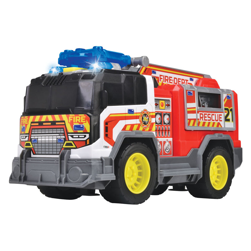 Dickie toys - brandweerwagen - opvouwbare ladder - licht en geluid - vanaf 3 jaar