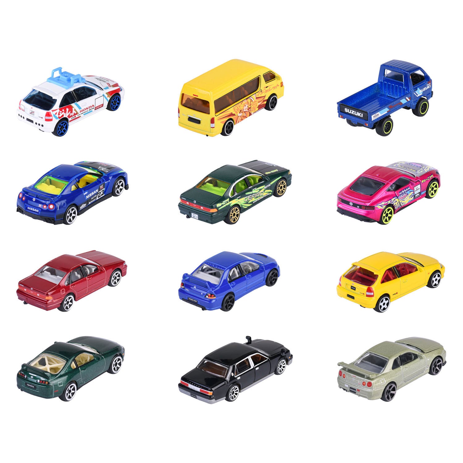 Majorette Japanse serie die-cast auto's bonuspakket, 5st.
