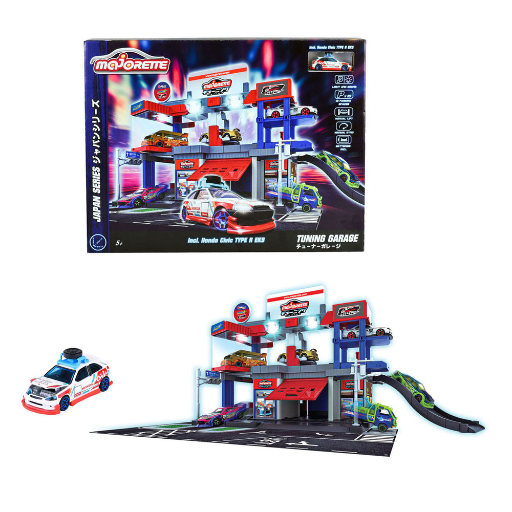 Majorette japan-serie tuning garage speelset