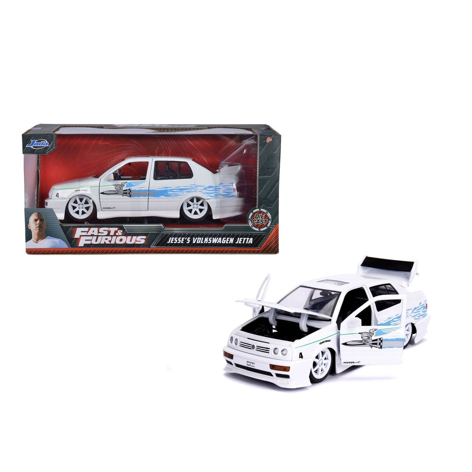 Jada speelgoed jada die-cast fast and furious 1995 volkswagen jetta 1:24