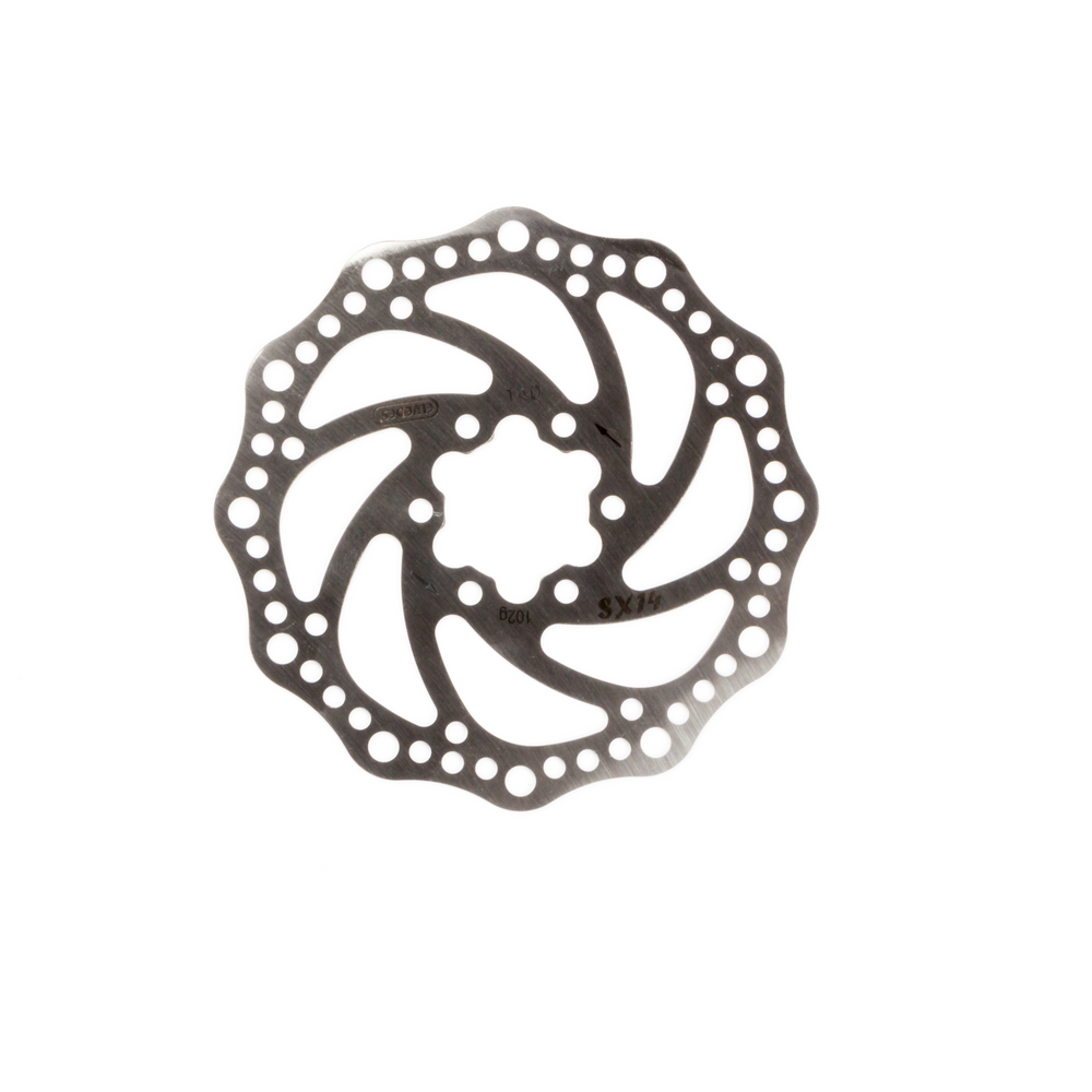 remschijf 160 mm 6 gaats staal zilver