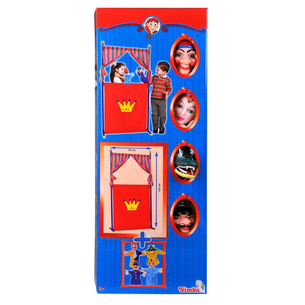 Poppentheater met 4 Handpoppen