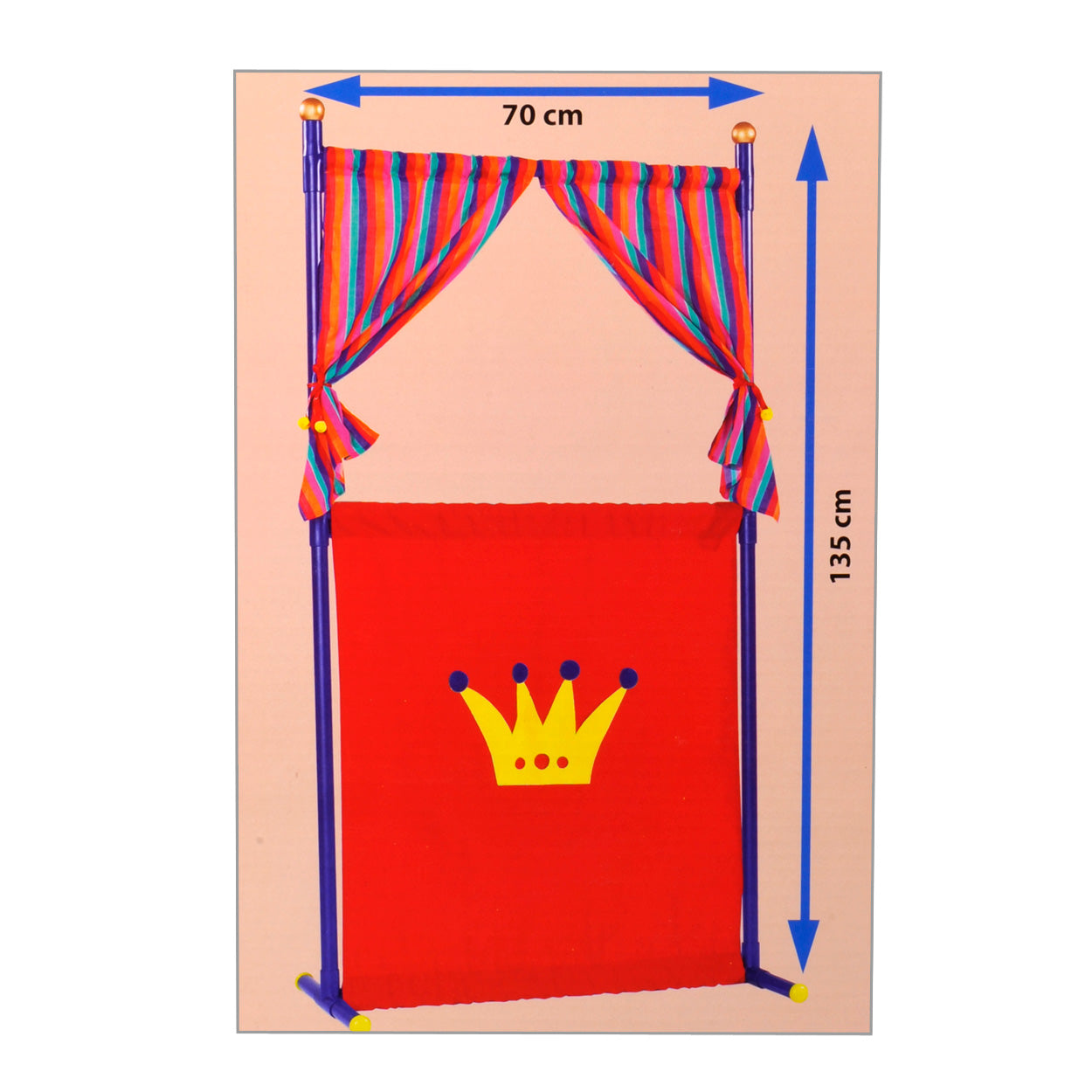 Poppentheater met 4 Handpoppen