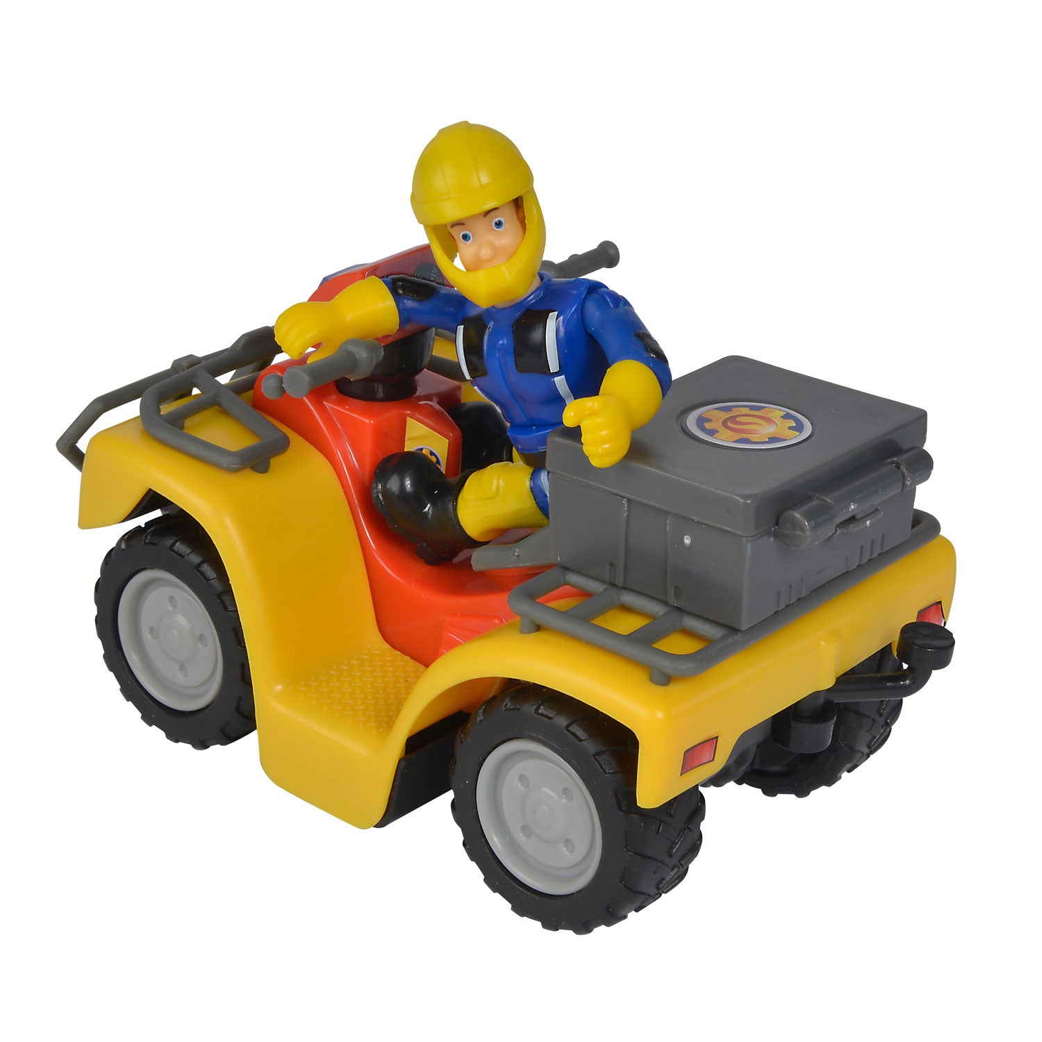 Simba brandweerman sam speelgoed quad met figuur - actievoertuig.