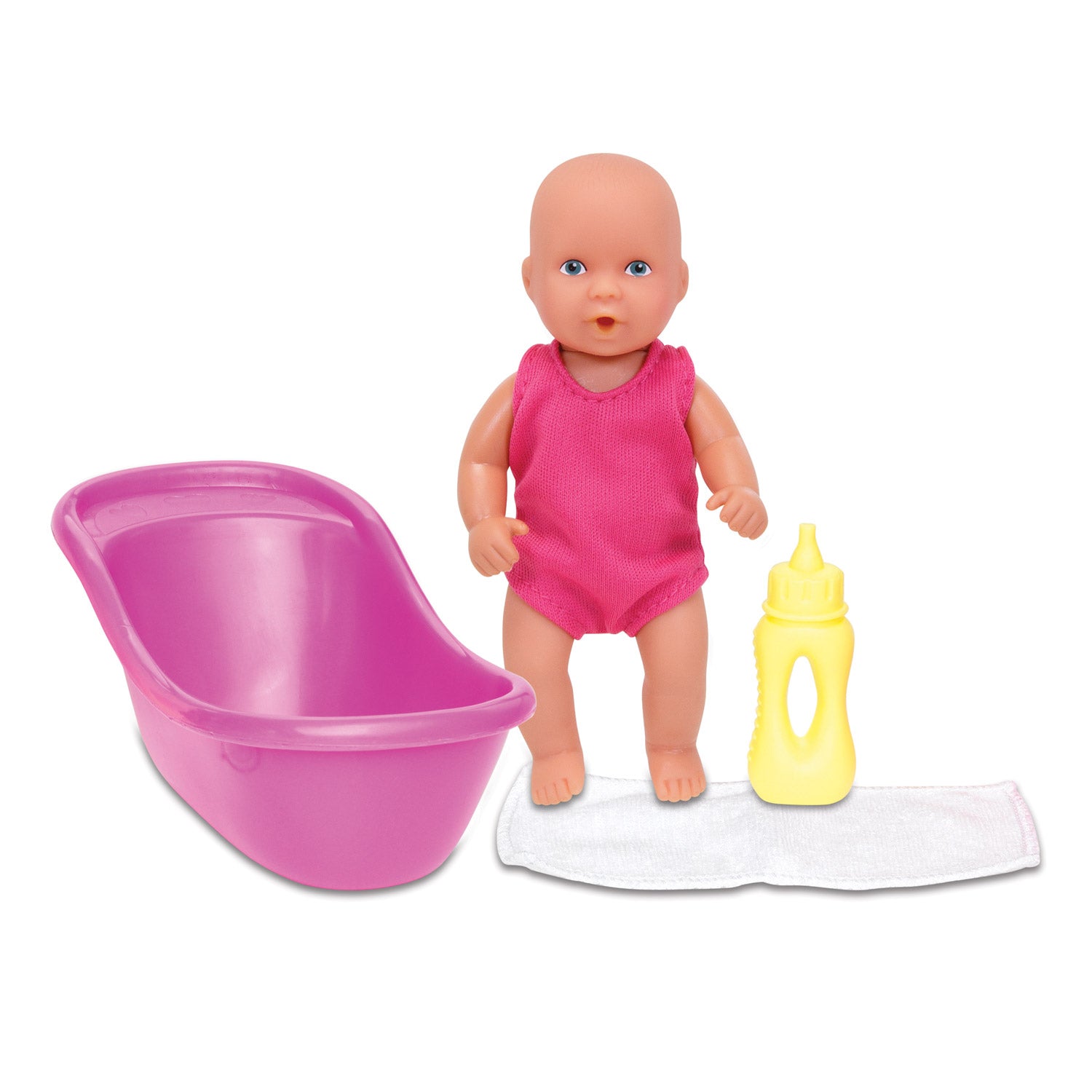 Mini pasgeboren baby in badset