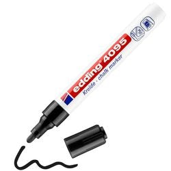 Krijtmarker edding 4095 zwart 2 - 3 mm.