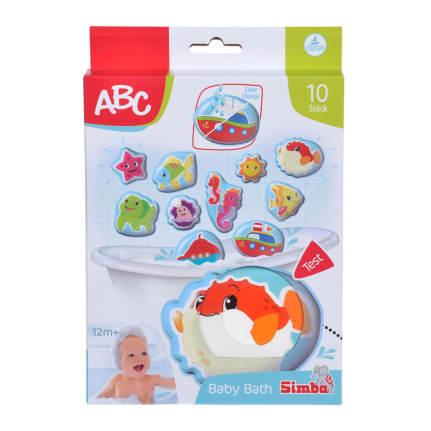 ABC Magisch Badspeelgoed Zeedieren 10dlg.