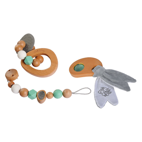 Eichhorn baby pure houten cadeauset, 3dlg.