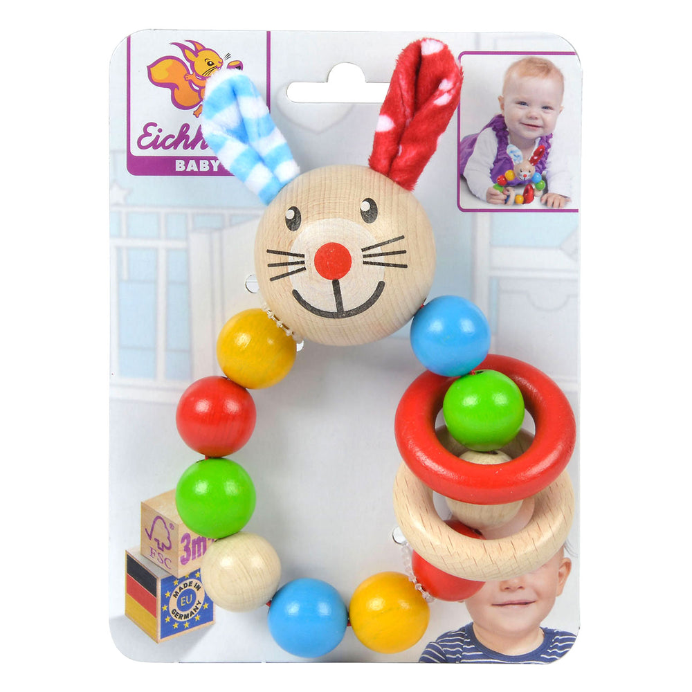 Eichhorn baby houten bijtring konijn
