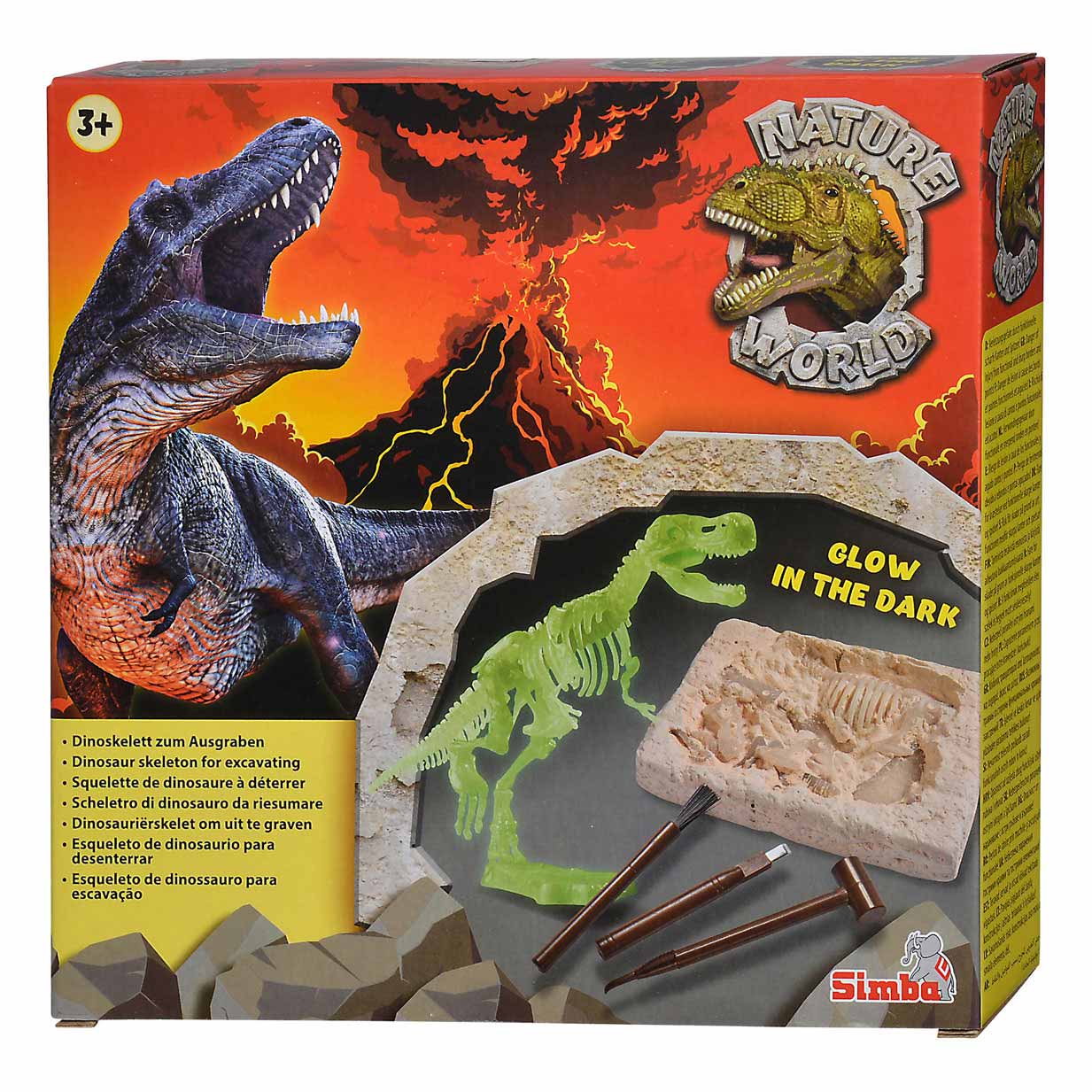 Glow in the Dark T-Rex Gravureset