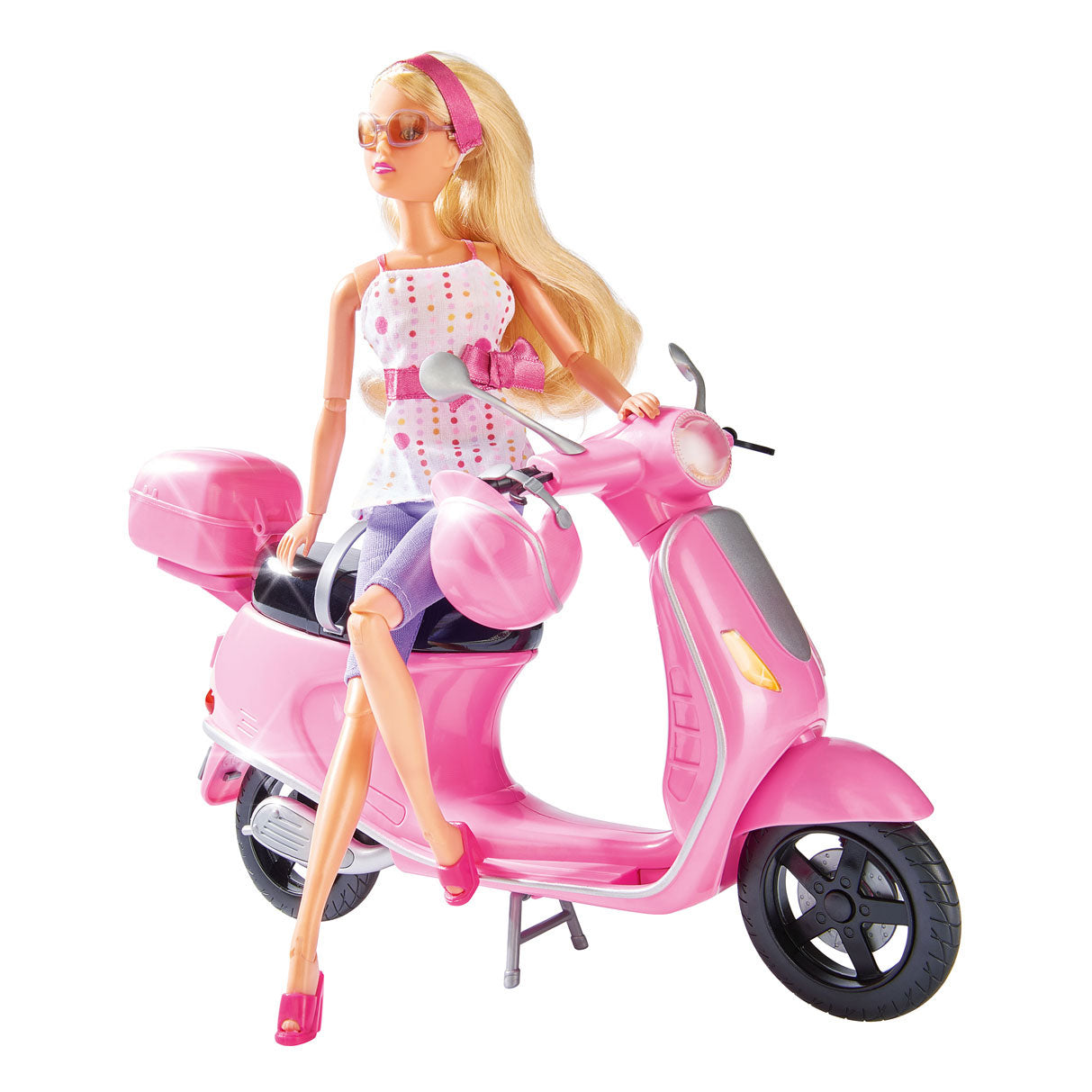 Steffi houdt van chique stadsscooters