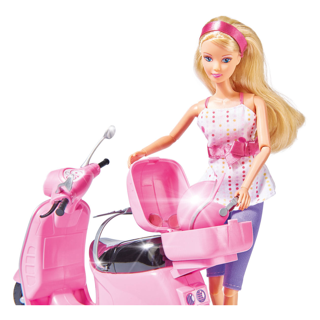 Steffi houdt van chique stadsscooters