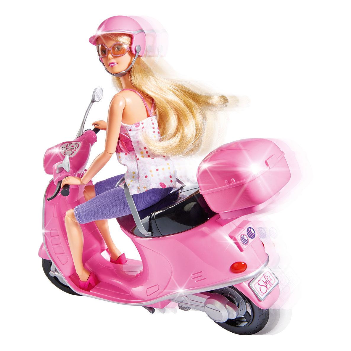 Steffi houdt van chique stadsscooters