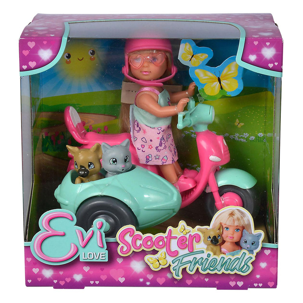 Evi houdt van scootervrienden