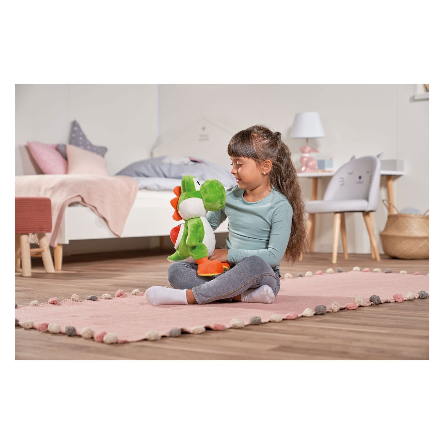 Nicotoy super mario yoshi pluche, 30cm - knuffel