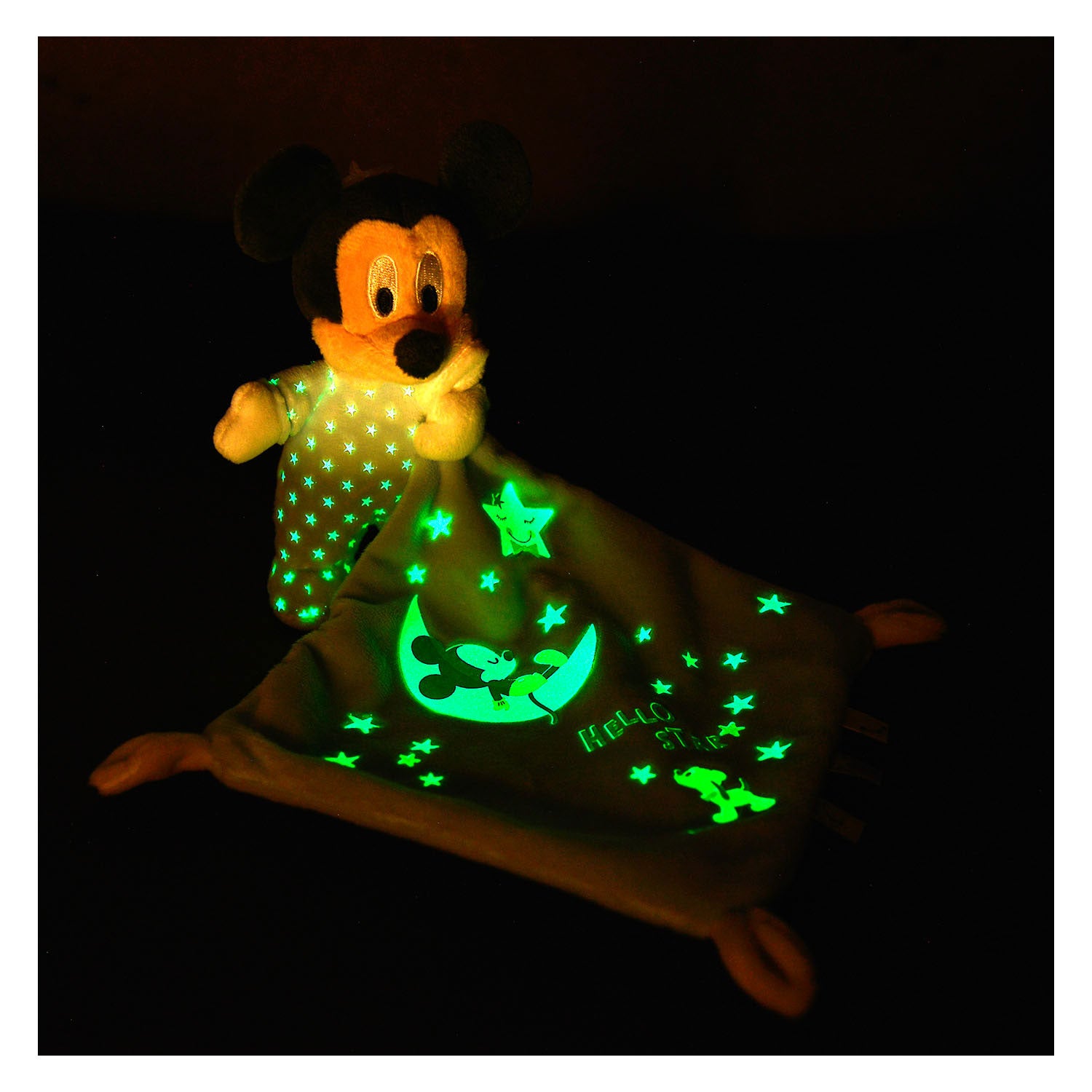 Simba disney mickey mouse glow in the dark doudou starry knuffeldoek