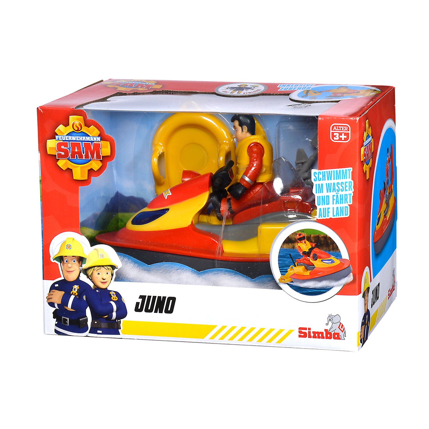 Simba brandweerman sam juno jetski met figuur