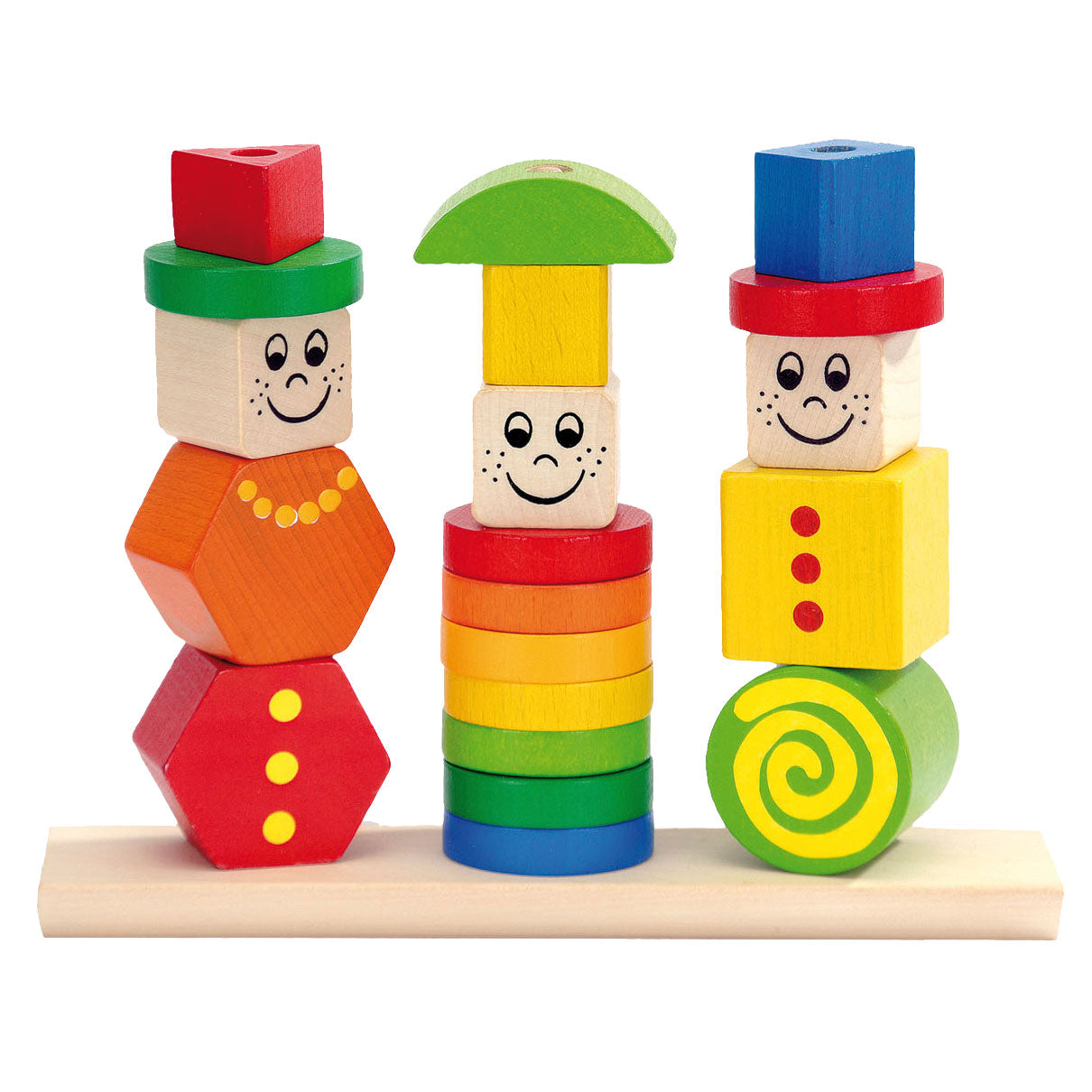 Eichhorn houten stapelpuzzel figuren