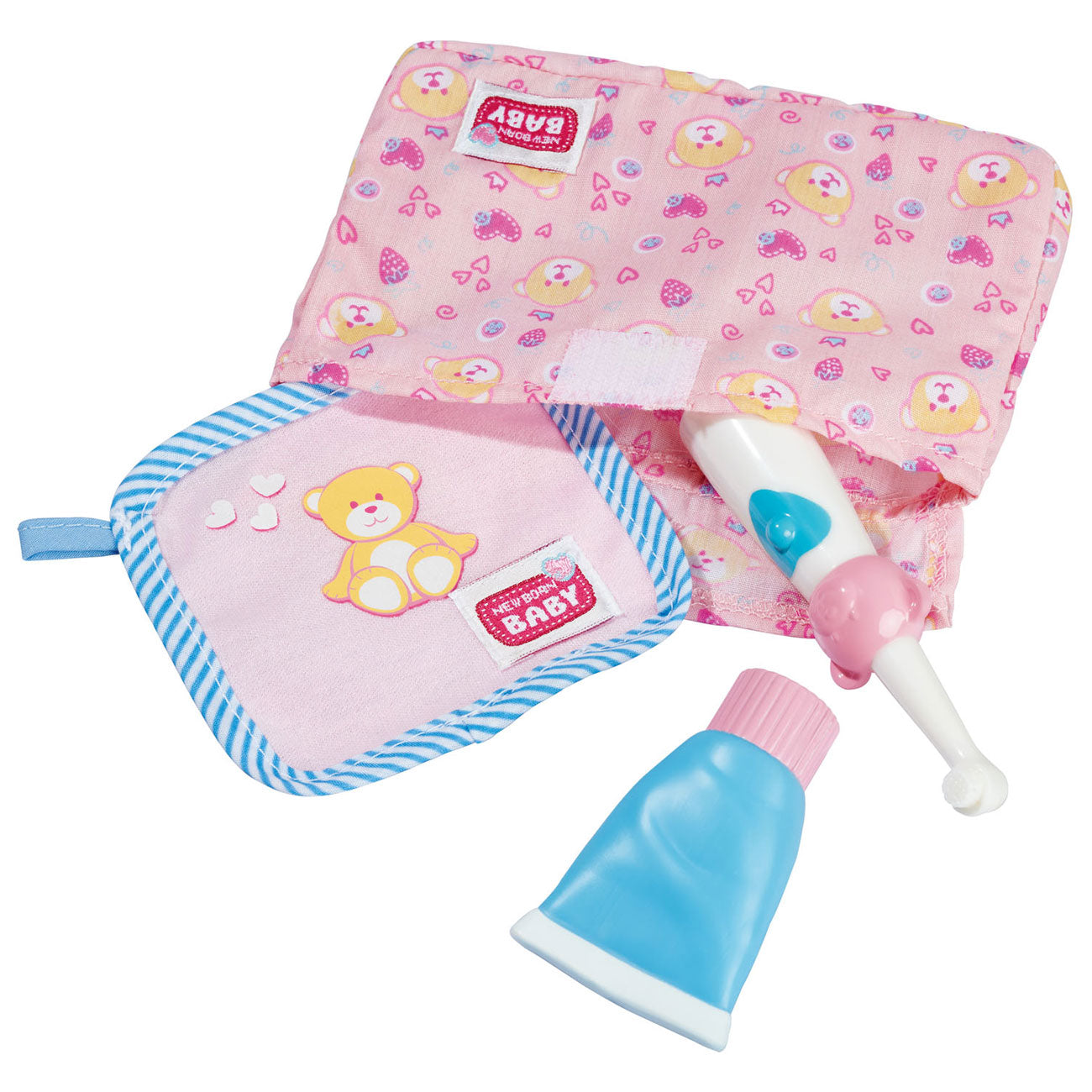 Pasgeboren baby badaccessoires, 4dlg.