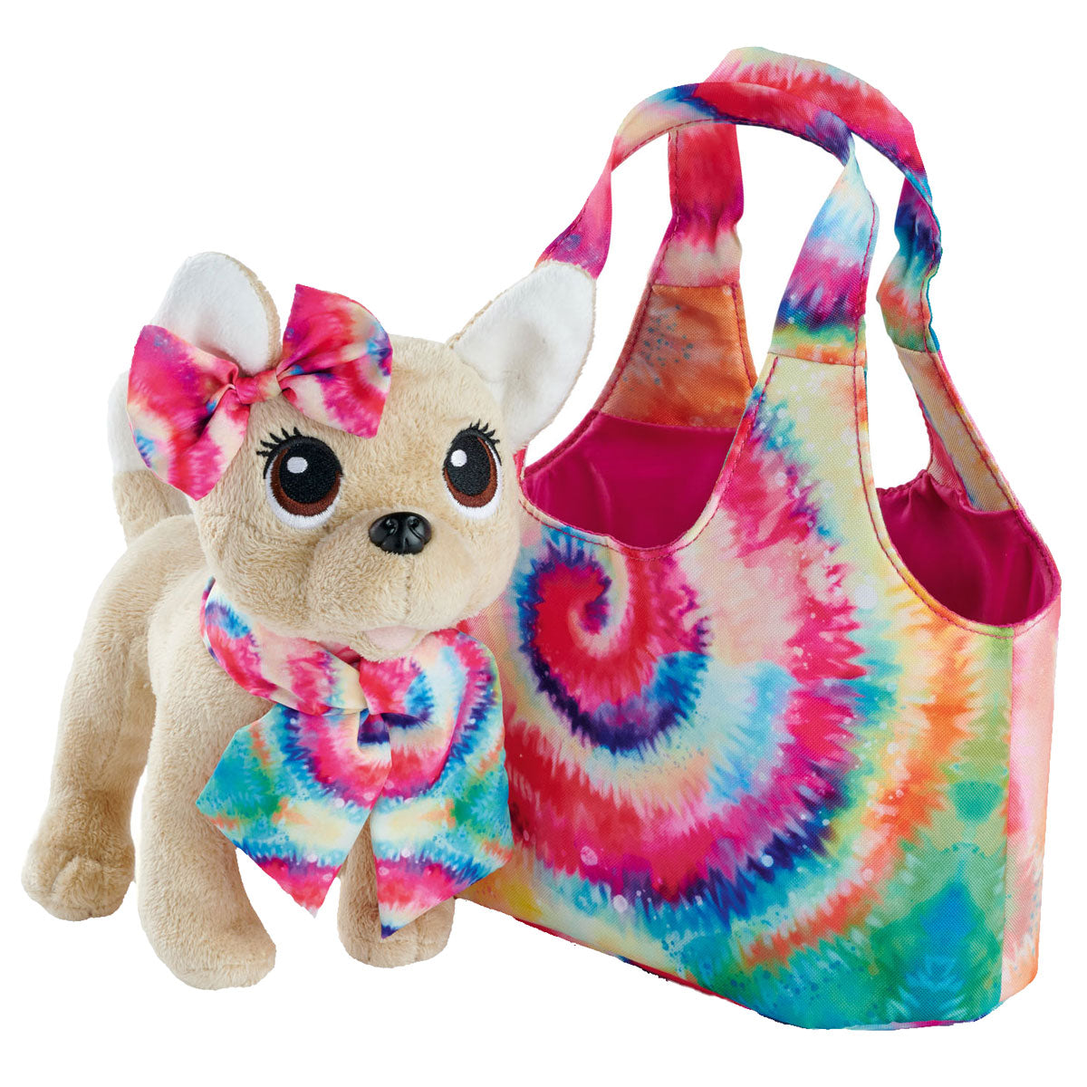 Chi Chi Love Puppy Knuffel in Tas Batik-stijl