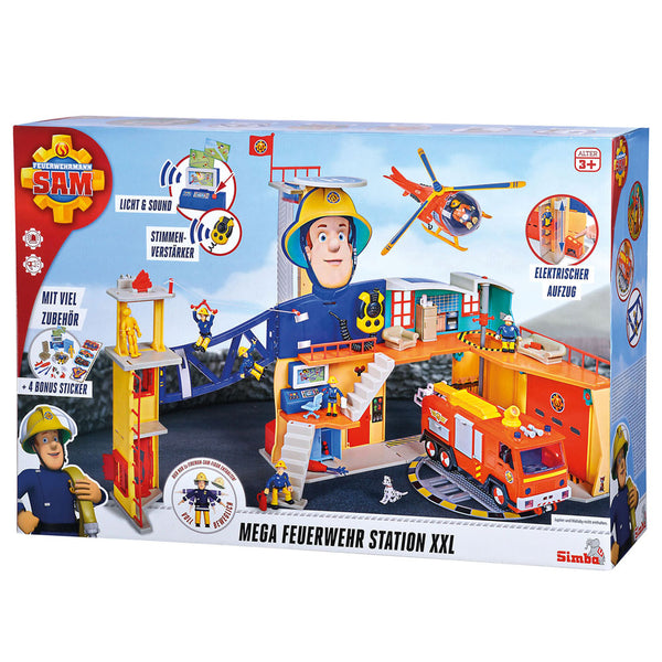 Simba Fireman Sam Fire Station XXL Playset with Light and Sound.