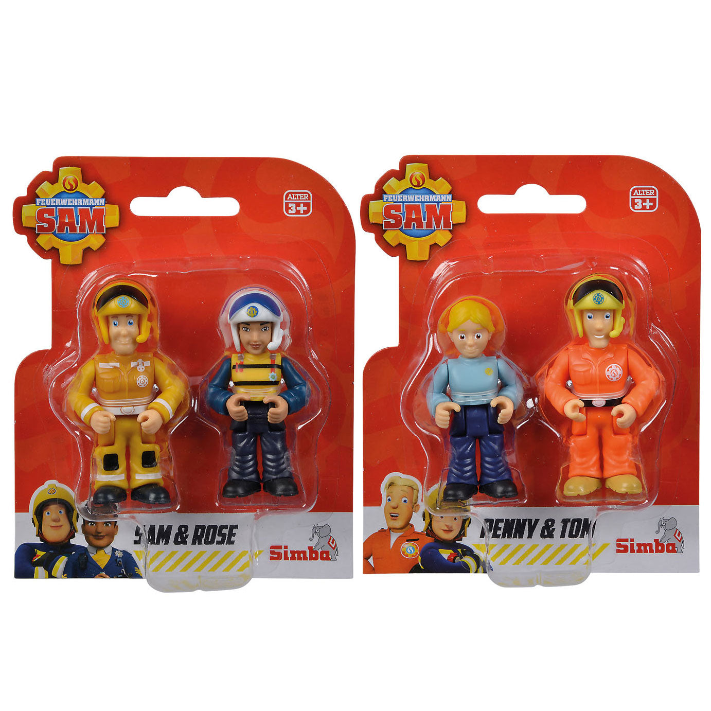 Simba brandweerman sam speelfiguren, 2st.