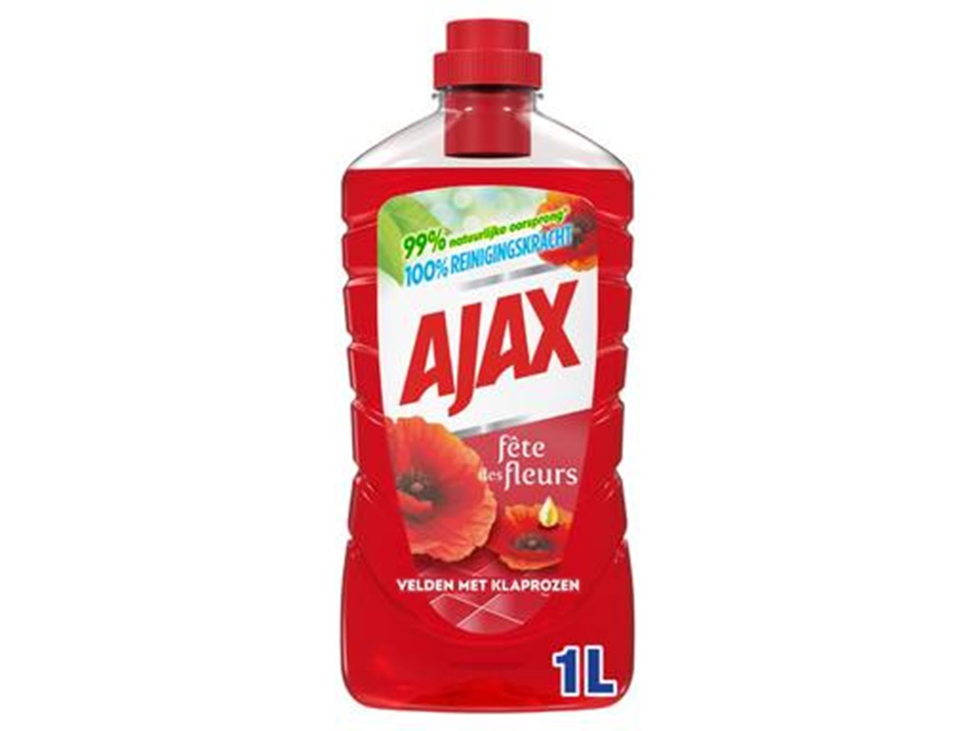 Ajax allesreiniger rode bloemen 1l