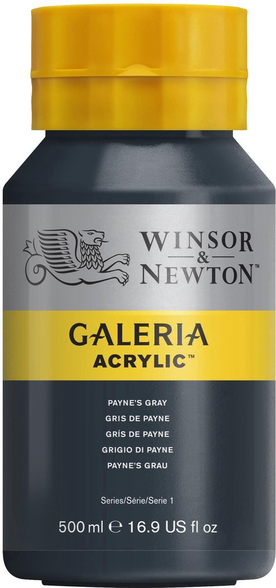 Winsor newton galeria acryl 500ml paynes gray