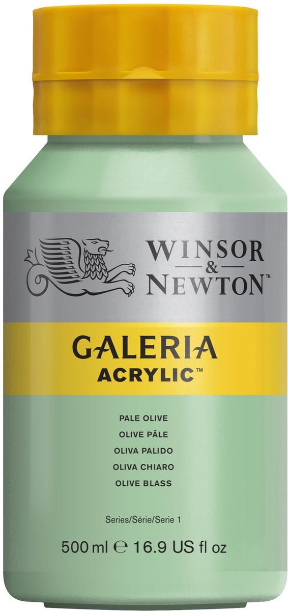 Winsor newton galeria acryl 500ml pale olive