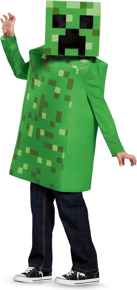 Disguise vegaoo - klassiek minecraft creeper kostuum voor kinderen 122 134