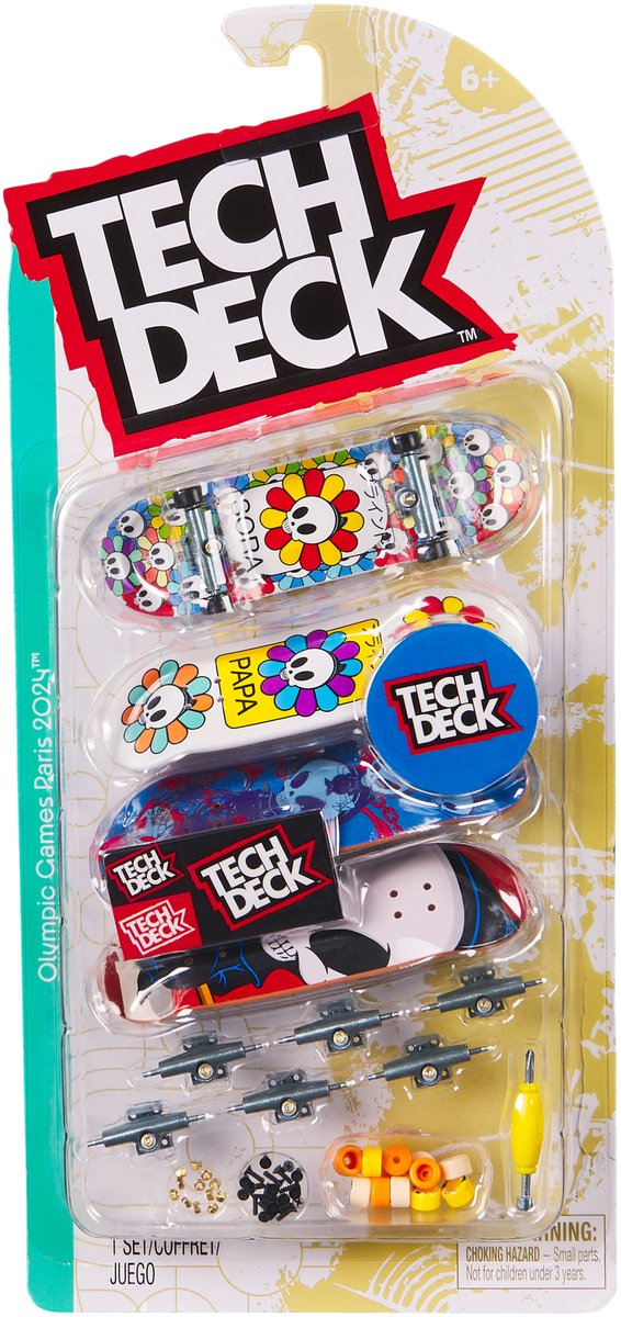 Tech deck vingerskateboard thank you junior 9,6 cm 67-delig