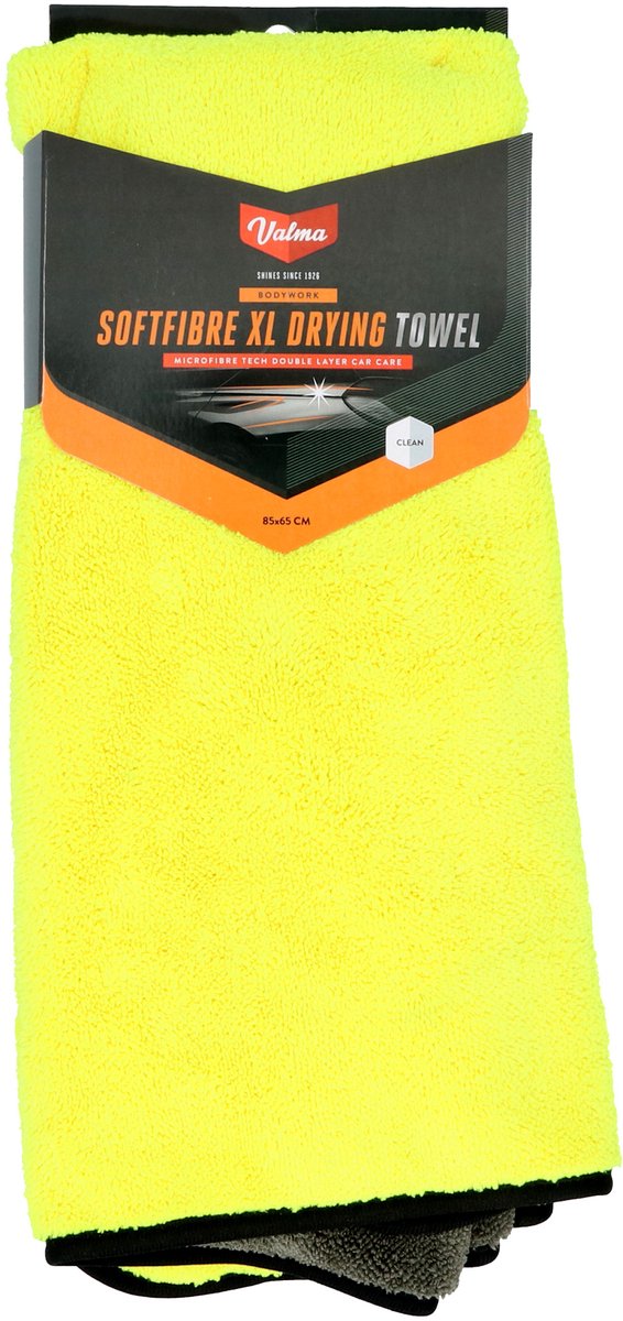 Valma microvezel droogdoek xl – super absorberend - krasvrij - streeploos resultaat - afmeting 85x65cm