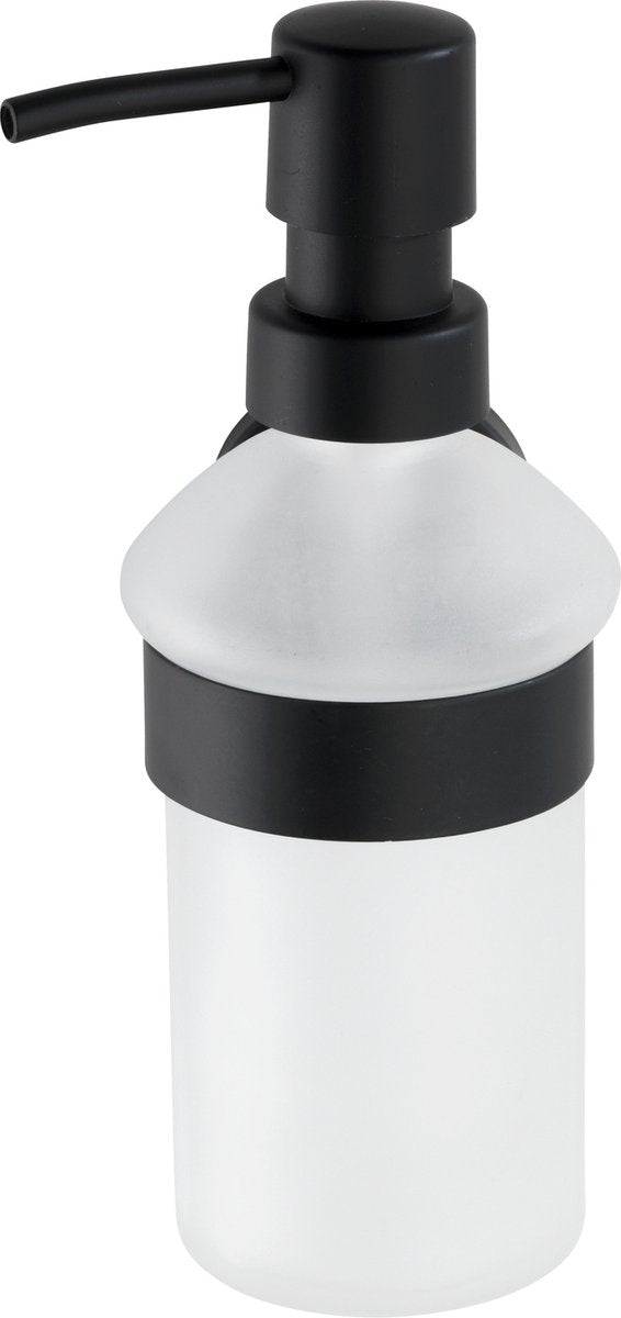 Wenko zeepdispenser bosio rvs zwart mat - zeeppompje