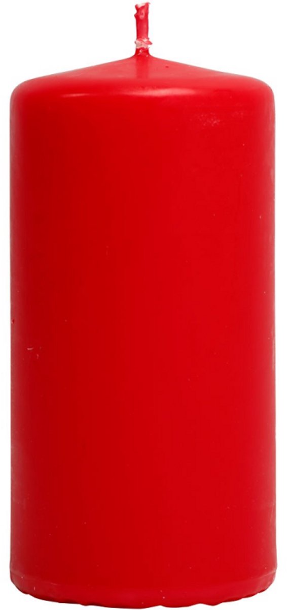 Creativ company kaars h:10 cm rood 6 stuks