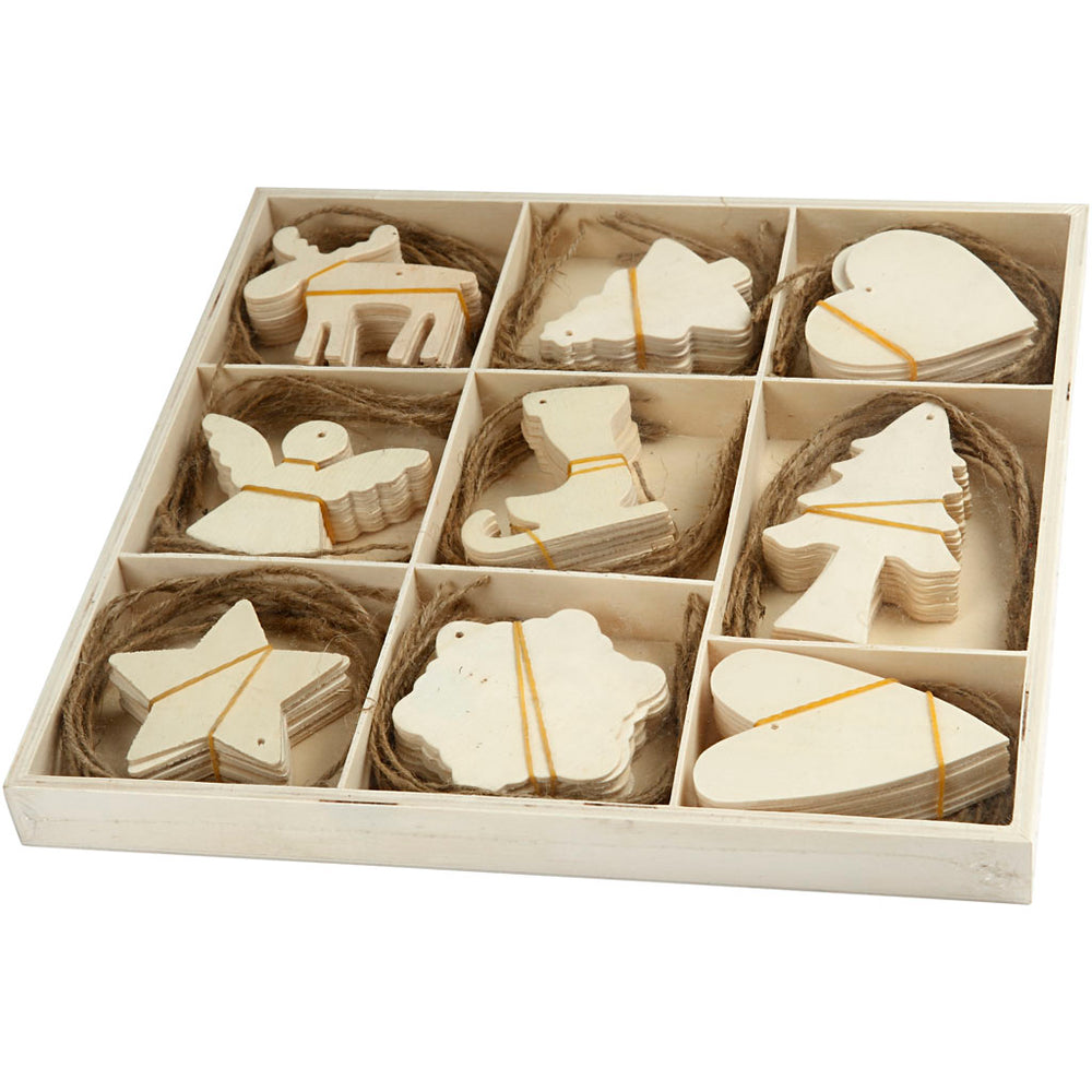Versier je Houten Kersthangers, 72st.