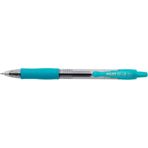 Balpen pilot g-2 te turqoise 0.4 mm clip