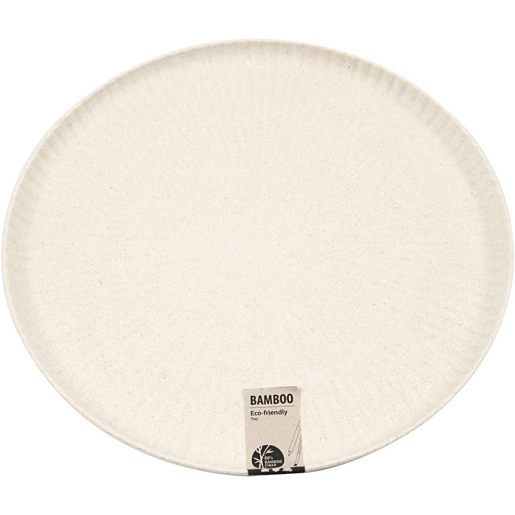 Creatief bedrijf dienblad rond bamboevezels,30cm