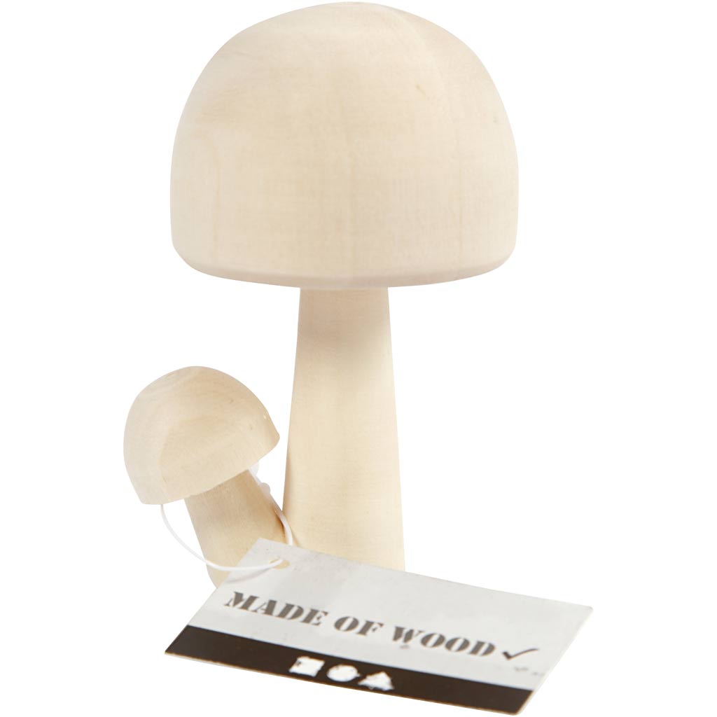 Creatief bedrijf gecombineerde houten paddestoelen