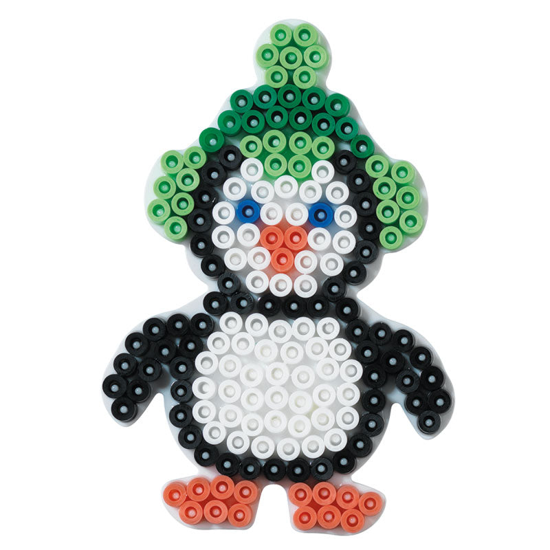 Hama strijkkralenbordje - pinguin