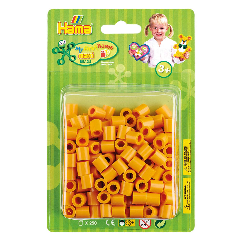 Hama strijkkralen maxi - teddybier bruin, 250st.