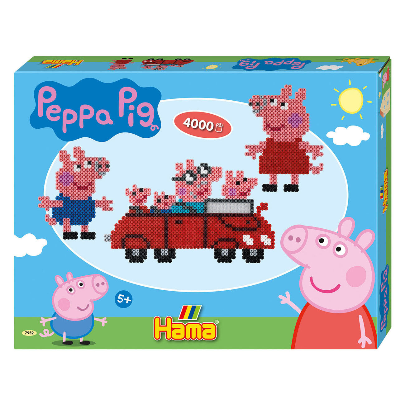 Hama Strijkkralenset Geschenkdoos - Peppa Pig, 4000st.