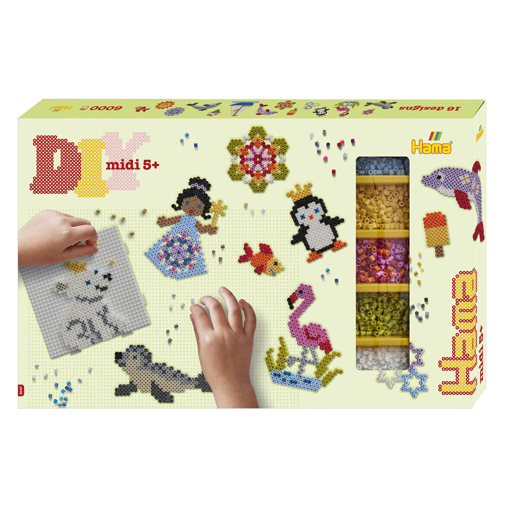 Hama steekkralen 6000 stuks mega geschenkdoos