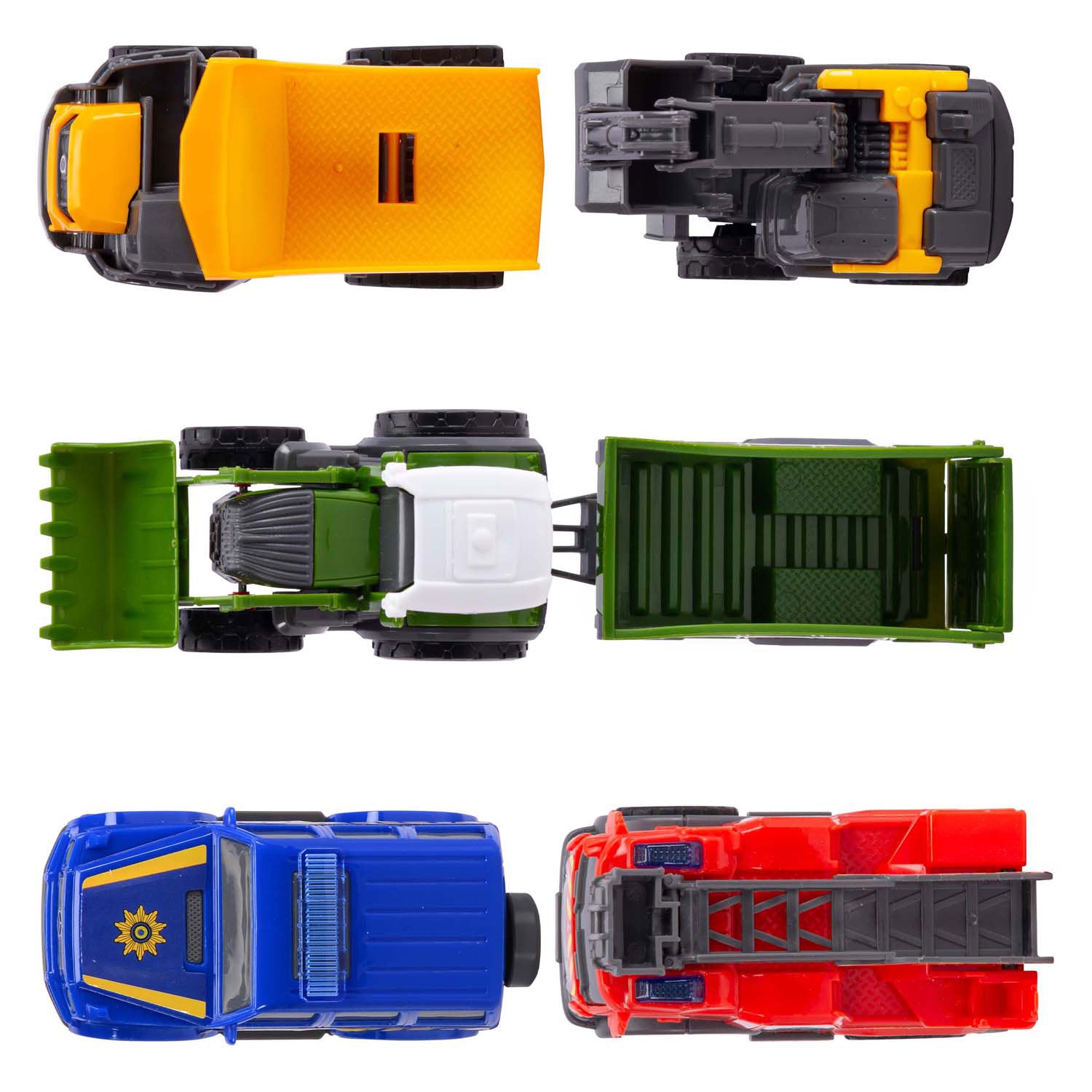 Dickie micro city team voertuigen, 6dlg.