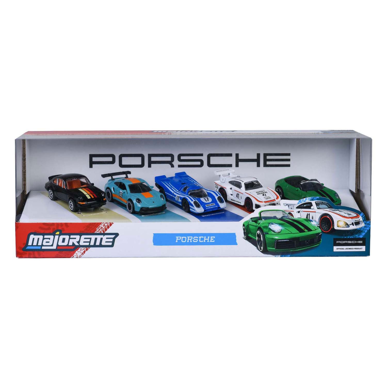 Majorette porsche set, 5dlg.