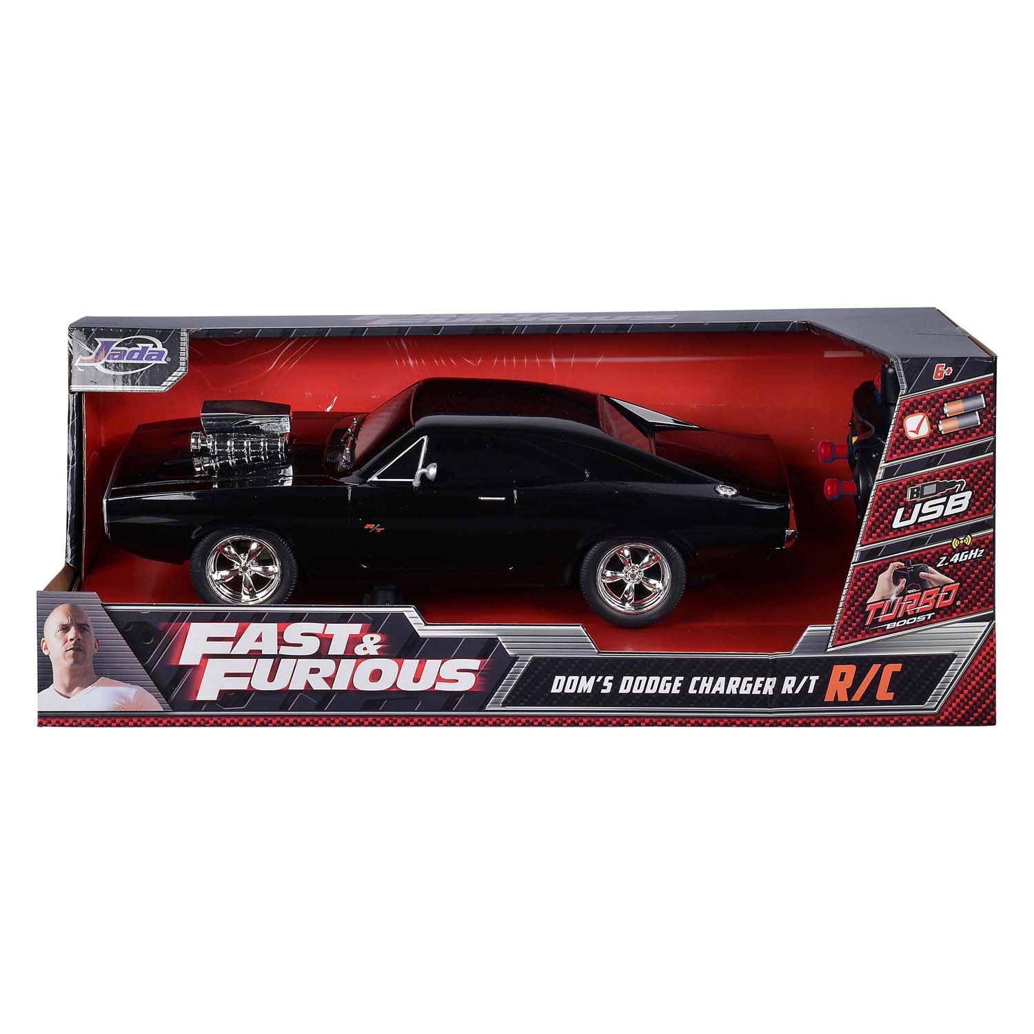 Jada fast furious rc 1970 dodge charger 1:16