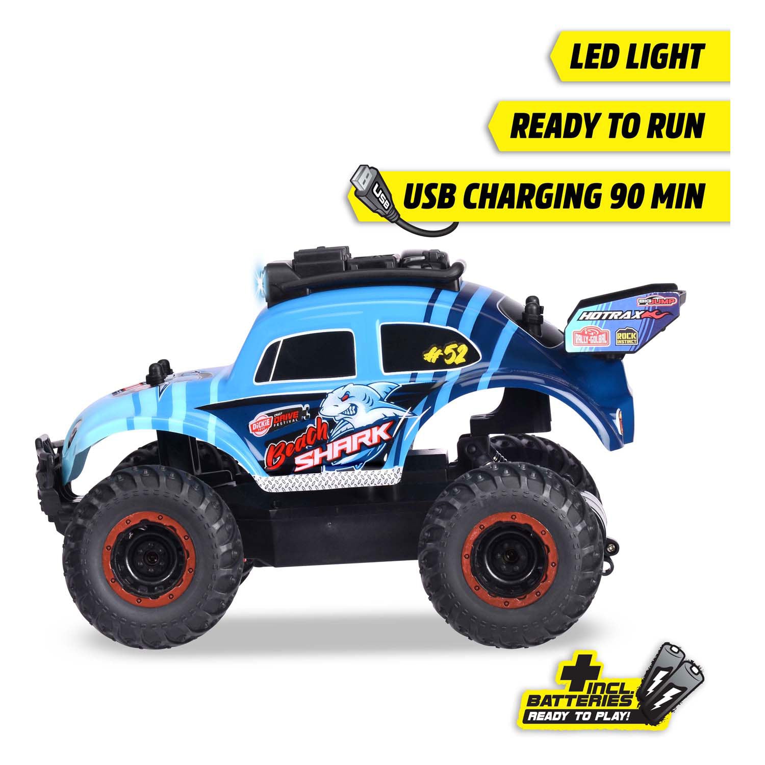 Dickie rc volkswagen beetle monster bug, rtr