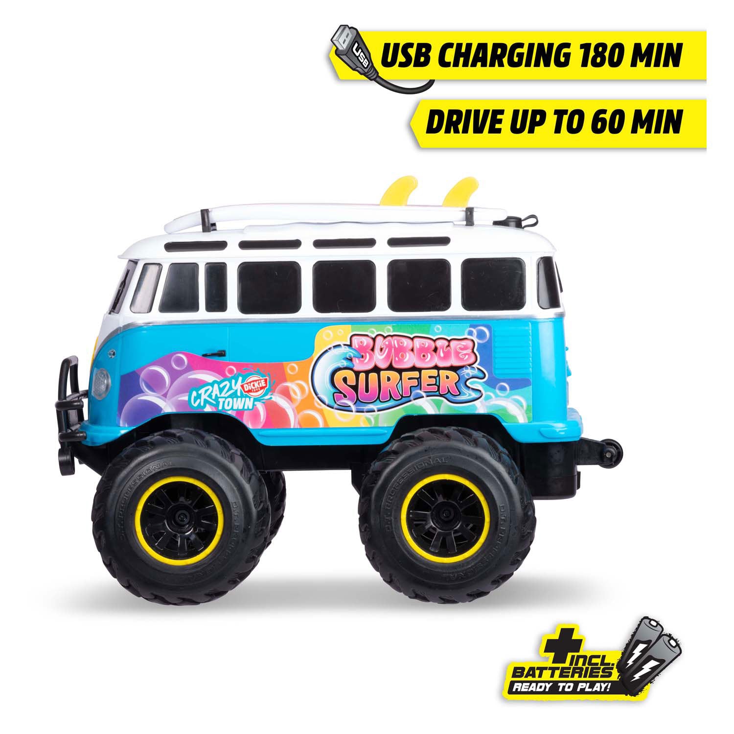 Dickie rc volkswagen t1 bubble bus, rtr