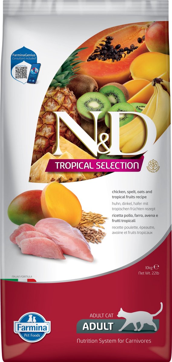N d tropical kattenvoeding kip 10 kg