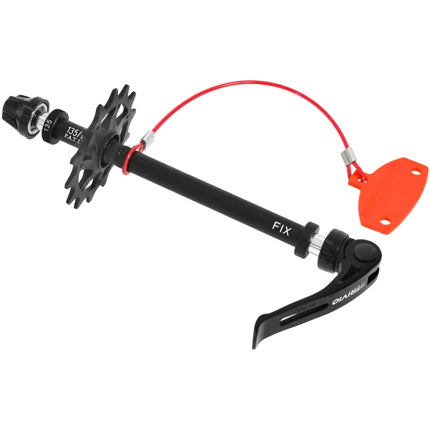 Trivio - fietsgereedschap transport fix achterwiel 135mm met discpad