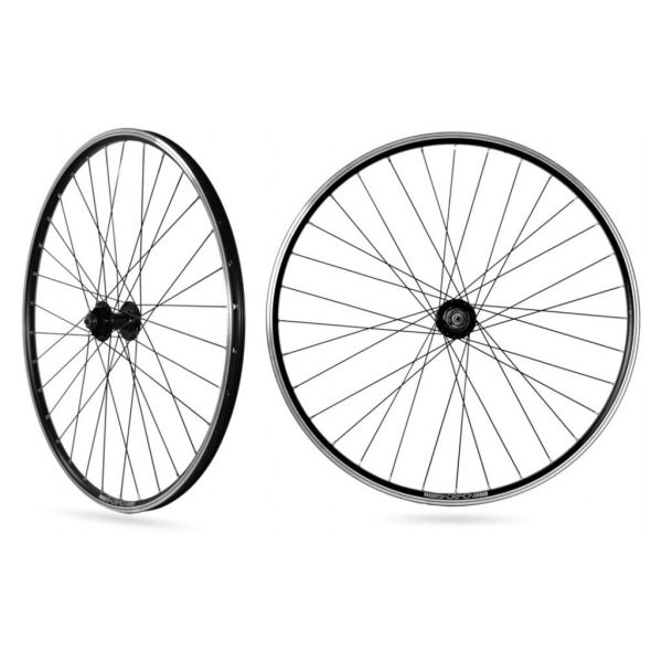 Rodi wielset skorpion 27,5 - 36 spaaks - 8 9 10 11 speed - zwart - quick release